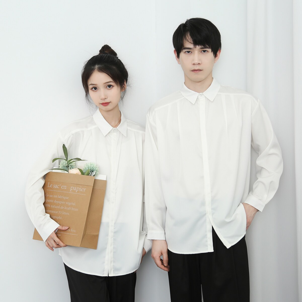 714-D3043P45控65/2026春季新款韩系宽松衬衫娱乐场所餐厅工作服,男装衬衫,星座714(原C313)