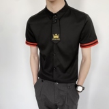 714-C630P40控59/2025短袖工作衬衫修身ktv酒吧制服衬衣空少寸衫，男装T恤，星座714(原C313)