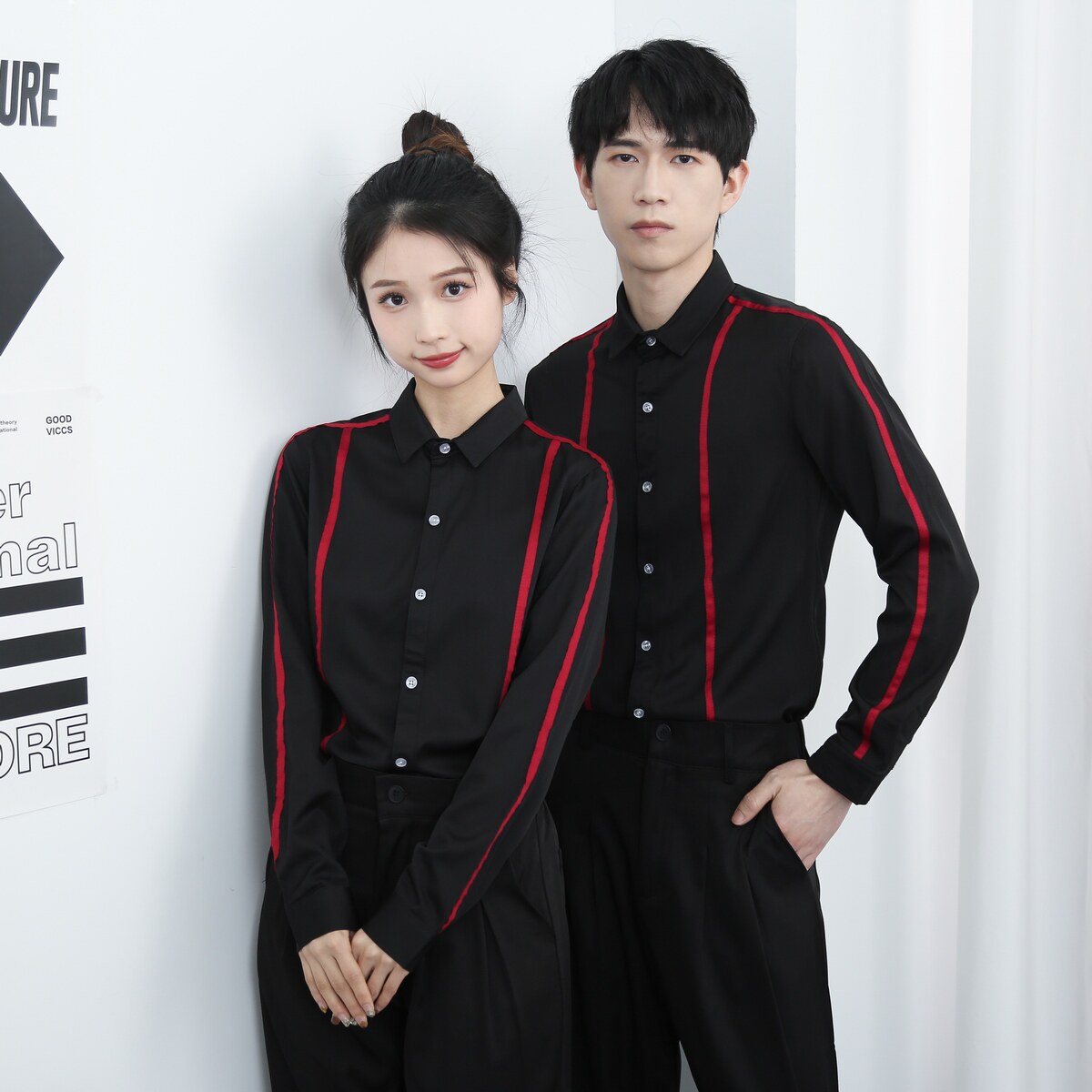 714-D07P45控69/2025新款工作服衬衫韩版修身发型师制服衬衣潮,男装衬衫,星座714(原C313)