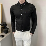 714--D05P45/英伦店主风2025春季男士发型师长袖衬衫衬衣S-5XL,男装衬衫,星座714(原C313), 714--D05P45/英伦店主风2025春季男士发型师长袖衬衫衬衣S-5XL,男装衬衫,星座714(原C313),