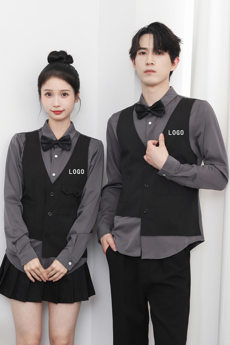 714-H657P55控69/2025秋发型师假两件台球城ktv工作服衬衣服务生,男装衬衫,星座714(原C313)