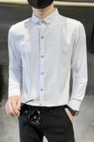 714-9223P40/店主风2025春季男士工作服衬衫潮流制服衬衣男，男装衬衫，星座714(原C313)