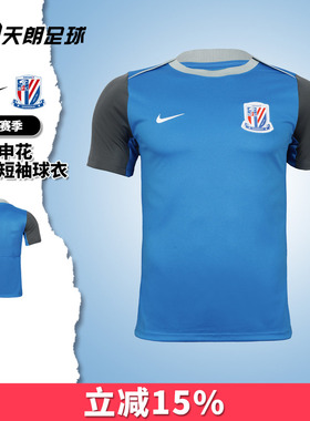 天朗足球 耐克 中超26赛季申花球员版训练服短袖球衣IQ0565-481