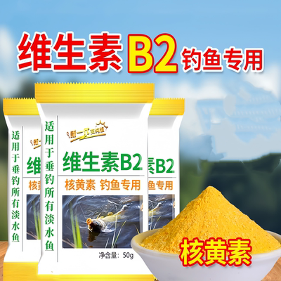 复合维生素B2钓鱼小药饵窝料冬季低温开口诱食添加核黄素诱鱼粉末