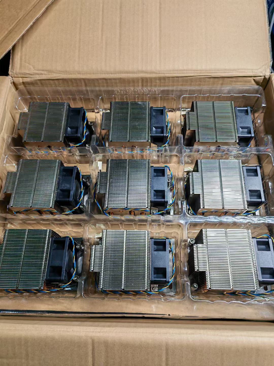 纯铜底座海光4热管CPU散热器 2U服务器风扇 CPU风扇双滚珠温控