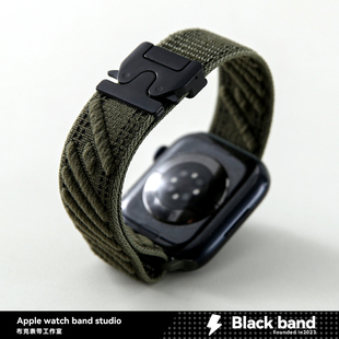 适用s10苹果手表ultra3尼龙S11降落伞扣s7表带s8 SE2 s9壳iwatch