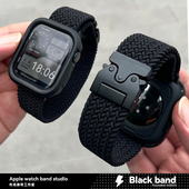 适用于s10苹果手表ultra3编织s11伞扣s7表带s8 s9壳iwatch se2