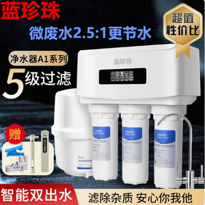 蓝珍珠家用净水器厨下式反渗透直饮水机DIY微废水自来水过滤器