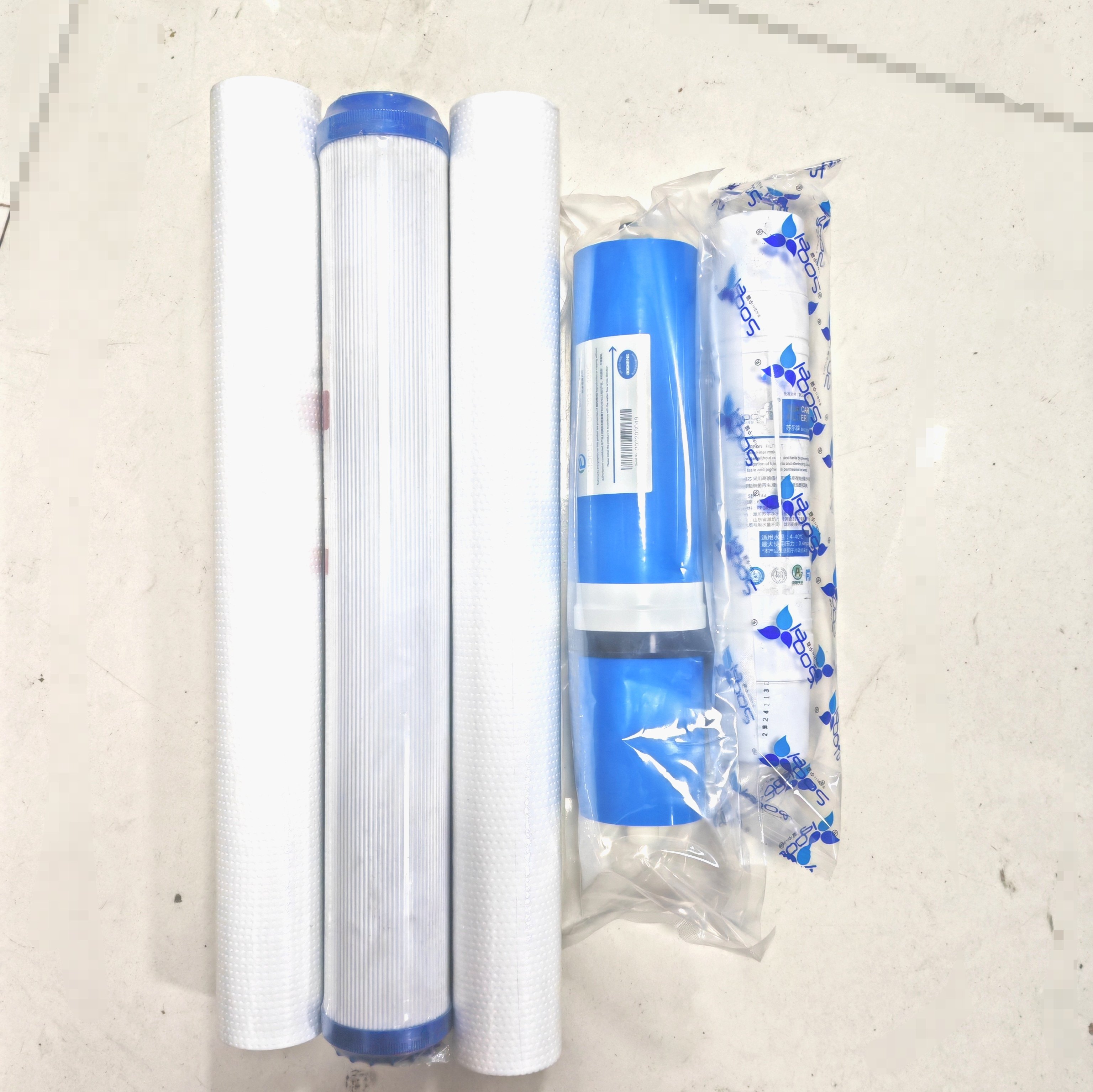 商用净水机400加仑Ro20寸pp棉CTO碳棒滤芯五级直饮售水机套餐
