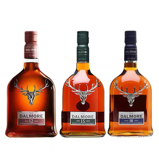 满赠·Dalmore达摩/大摩12/15/18年单一麦芽威士忌700ml