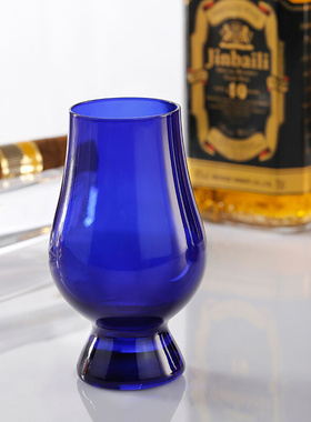 【威士忌周边】英国凯恩杯水晶玻璃蓝色威士忌闻香杯 原装品鉴杯