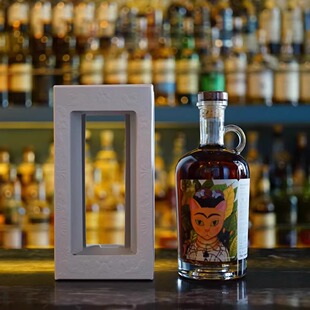 威士忌-坊猫美术馆&猫烈达的自画像BARBADOS2006朗姆酒 进口洋酒