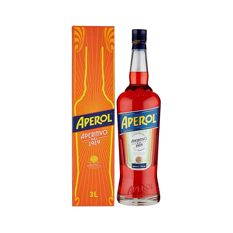 【国行正品】Aperol阿佩罗利口酒3L意大利进口橙味鸡尾酒调酒基酒