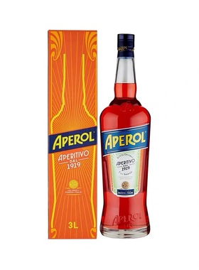 【国行正品】Aperol阿佩罗利口酒3L意大利进口橙味鸡尾酒调酒基酒