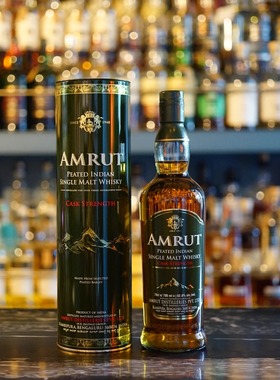 国行·AMRUT雅沐特/阿目泥煤原桶印度单一麦芽威士忌 进口洋酒