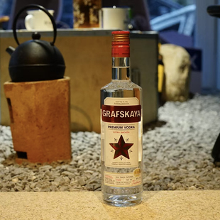 国行·GRAFSKAYA格拉夫红牌原味伏特加调酒鸡尾酒基酒烈酒700ml