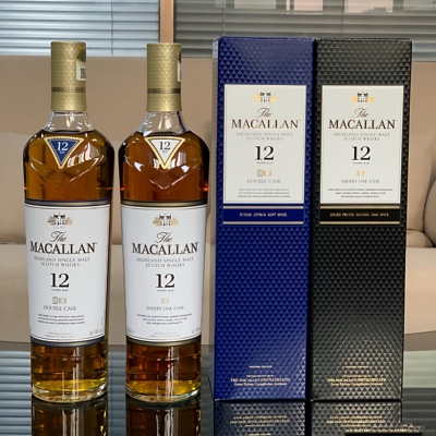 国行老版·MACALLAN麦卡伦12年雪莉桶/蓝钻双桶单一麦芽威士忌