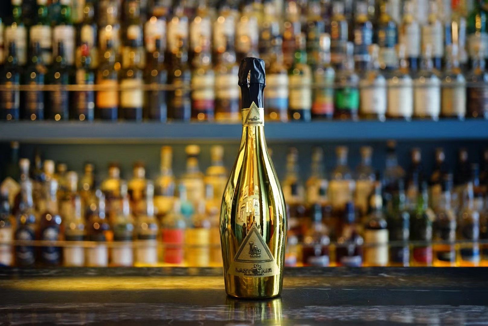 【定制版】茗跃王黑桃a 金色起泡酒 酒吧夜场 香槟 低度数 甜酒