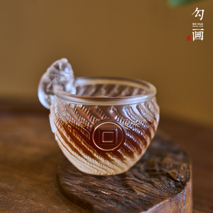 江山杯琉璃茶杯个人专用中式 朕 主人杯茶碗故宫猫咪水杯功夫茶具