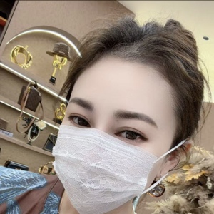 夏季轻薄透气蕾丝花一次性口罩女款高颜独立包装