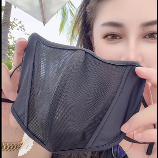 早春上新冰丝透气网立体防晒口罩女款 舒适透气高颜值可水洗K3001