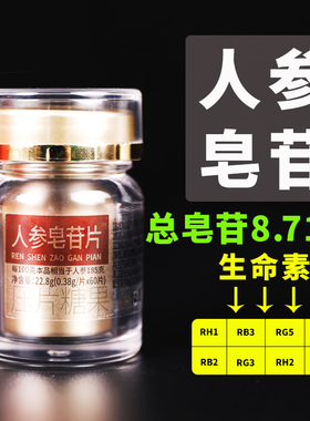 人参皂苷片高含量 Rb3 Rh2 Rb2 Rg1 Rg3护命素助放化