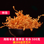 北虫草 干货500克 金虫草 林岛 虫草花 蛹虫草 包邮