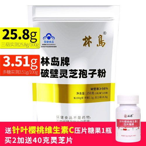 实测三萜含量25.8,  每天2次,每次一袋(2克)