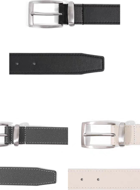 CGYYDSkenijima同款荔枝纹vujade风格二层牛皮腰带皮带cleanfit