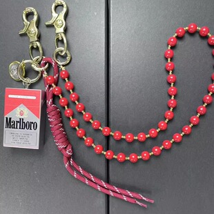 CGYYDS新款限定 烟盒 纯铜红玛瑙裤链 erd风格裤链 小众设计饰品