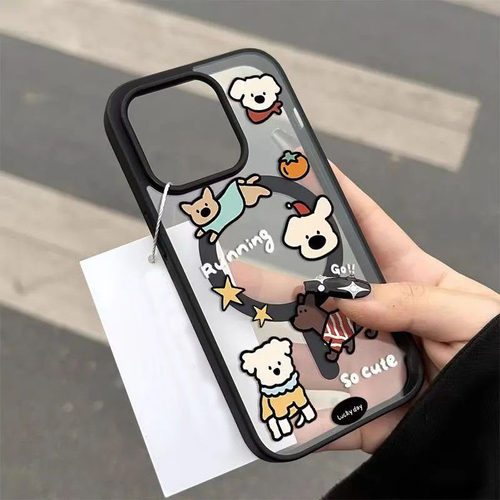 涂鸦可爱小狗图案苹果iPhone16