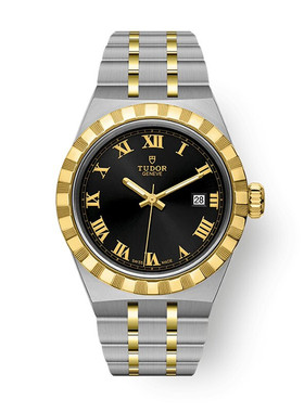 帝舵TUDOR瑞士手表皇家系列女士腕表日历黄金外圈钢带M28303-0003