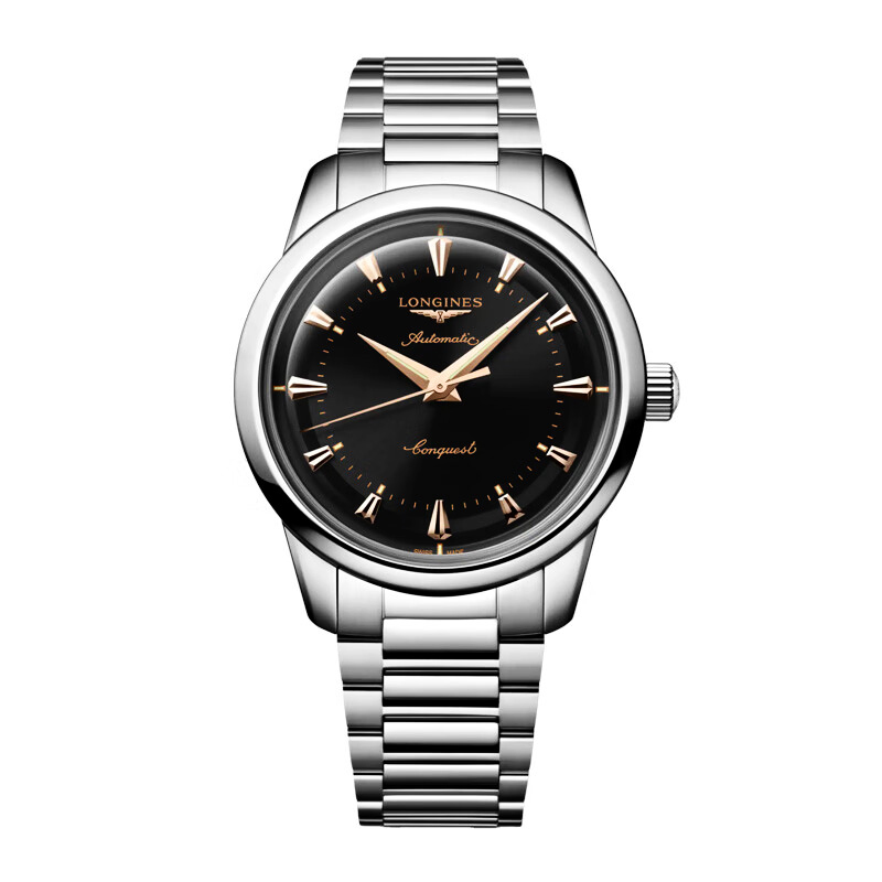 瑞士名表浪新款琴康卡斯经典复刻系列钢带男士手表L1.650.4.52.6