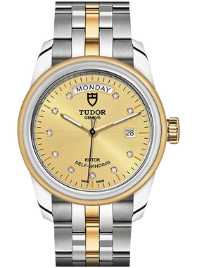 瑞士手表帝舵TUDOR骏珏系列镶钻钢带机械手表男56003-68063