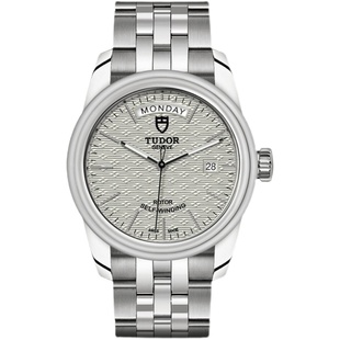 瑞士Tudor帝舵骏钰系列银提花日历星期历自动机械男表M56000 0003