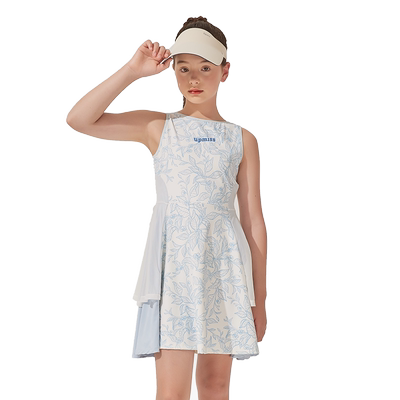 女大童夏装连衣裙2025新款初中生凉感无袖碎花夏季薄款背心公主裙