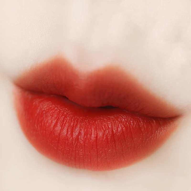 朱砂橘哑光口红胡萝卜色持久不沾杯时尚显白气质个性孕妇可用平价