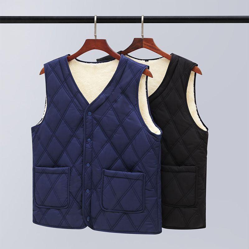 新款羽绒棉马甲夹男中老