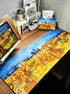 正品代购霸王茶姬重庆限定晴山栖谷鼠标垫80*30cm