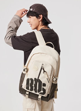 李宁男女同款背包反伍BADFIVE篮球系列防泼水双肩包书包ABSU337