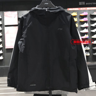 李宁男子外套2026春季 休闲舒适立体防泼水运动风衣AFDW079 新款
