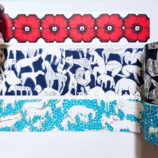 【分装】日本 mt 皆川明展会 红海葵 蓝马 天马 和纸胶带