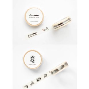 【分装】日本Littlelu working hard 可爱小人和纸胶带 MT承制