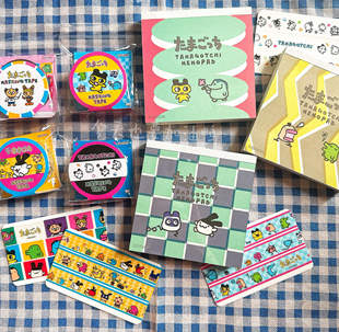 star拓麻歌子电子宠物可爱趣味便签和纸胶带 日本sun 分装