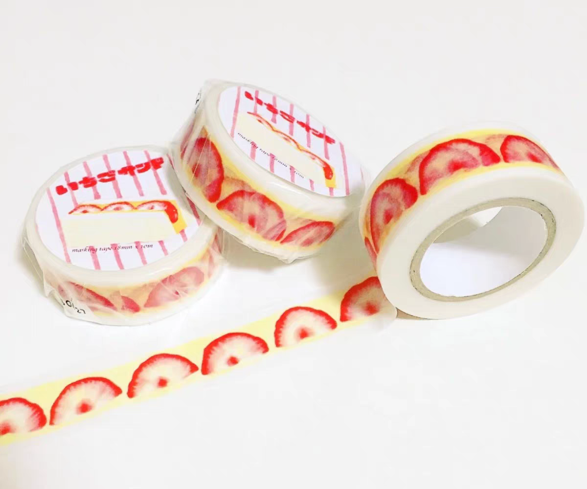 【分装】 日本 lapain 草莓沙拉 草莓奶油水果 mt承制 和纸胶带