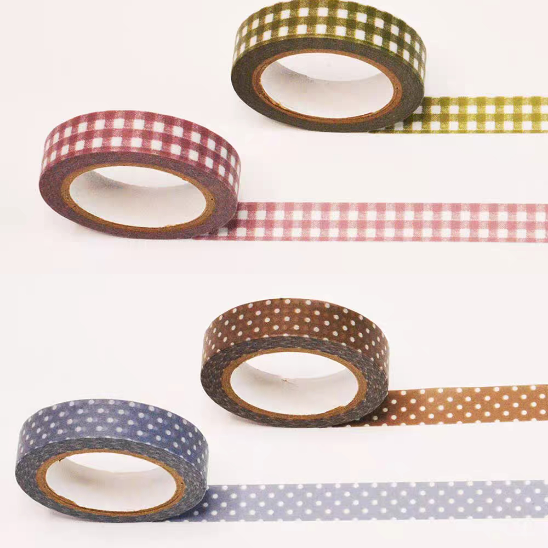 【分装】日本仓敷意匠2025新款波点格子水玉基础百搭 和纸胶带