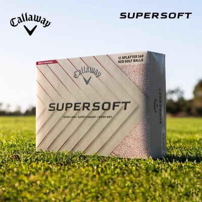 正品Callaway卡拉威高尔夫球25全新SUPER SOFT 360度瞄准环两层球