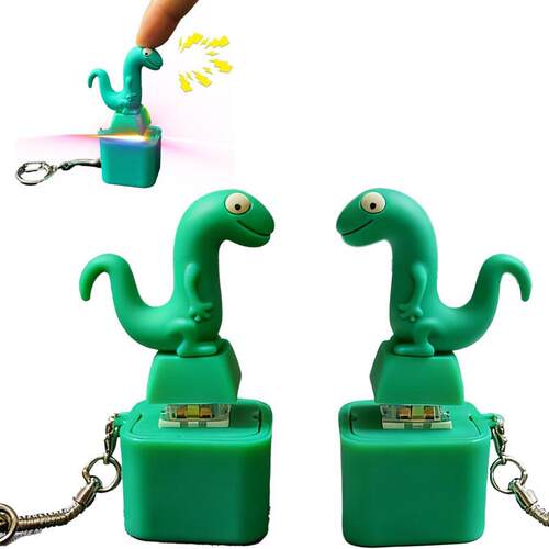 2PCS Lizard Keychain Sound Fidget Toys Keyboard Clicker解压