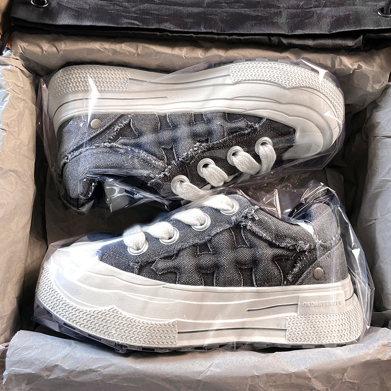 王鹤棣同款重奏系列梅花帆布鞋