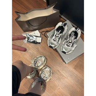 休闲运动鞋 香港正品 防滑时尚 女2025秋季 男 厚底做旧巴黎3XL老爹鞋